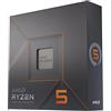 AMD Processore AMD Ryzen 5 7600X (scheda grafica integrata Radeon, 6 cores/12 threads, 105W TDP,AM5 socket, 38MB cache, Boost di Frequenza fino a 5.3 GHz max, senza ventole)