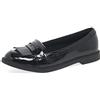 Clarks Scala Bright Y, Mocassini, Bambine e ragazze, Nero Black Pat Black Pat, 36 EU