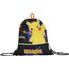 Seven Zaino Easy Bag Scuola Pokemon,Asilo e Tempo Libero, Blu e Giallo, Bambini e ragazzi, Sacca per la merenda