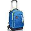 Invicta Trolley Scuola Sganciabile New Tech, Blu, 3 in 1 Spallacci per uso zaino, Zaino Scuola Bambini e Ragazzi