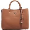 GUESS Meridian Girlfriend Satchel, Borsetta Donna, Cognac, Unica