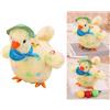 Carino 9 pollici Gallina Deporre Le Uova Elettrico Molle Della Peluche Musica Da
