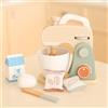 Set di mixer per giocattoli in legno. Accessorio da cucina per bambini