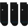 Stance Icon Quarter Socks 3-Pack (Black, l)