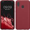 kwmobile Custodia Compatibile con Samsung Galaxy A40 Cover - Back Case per Smartphone in Silicone TPU - Protezione Gommata - viola bordeaux