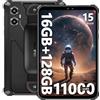 OUKITEL RT3 PLUS Tablet Rugged - Android 15 Tablet PC Robusto 11000mAh Batteria, 16GB+128GB/1TB Octa-core, Tablet 8.0 Pollici Display, 16MP+8MP, IP68/IP69K Dual SIM 4G LTE/5G WiFi/OTG/BT5.0/GPS/NFC