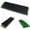VBESTLIFE PCIE M.2 SSD 2280 Aletta di Raffreddamento del Radiatore del Dissipatore di Calore per Computer Desktop e Laptop, 70x22x3mm(Nero)