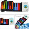 49 tasti Pieghevole Roll-Up Piano Silicone Flessibile Mano Roll Tastiera