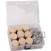 100Pcs Mestiere di Legno Spazi Portachiavi Mestiere Log Dischi Incompiuto