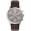 Fossil Orologio Neutra da uomo, movimento cronografo al quarzo con cinturino in pelle
