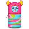 Mitama Portapenne Scuola Allungabile Bambini - Astuccio Multicolore Monster Girl - Apertura con Zip, Salva Spazio