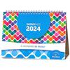 Il Calendario Positivo 2024 Calendario da Tavolo 2024 Positivo | Calendario da Scrivania Ufficio | In Carta Ecosostenibile NON Patinata - Ideale per segnare Appuntamenti ed Impegni | Cm 21x15 | 28 Facciate con Mesi Doppi