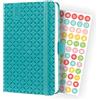 SIGEL J4102 Jolie Agenda settimanale 2024, copertina rigida, 9,5 x 15 cm, 174 pagine, blu petrolio