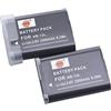 DSTE 2-Pacco Ricambio Batteria per Canon NB-12L LEGRIA mini X PowerShot N100 PowerShot G1 X Mark II
