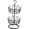 Gralara Scarpiera Girevole Scarpiera Rotonda Organizer per Scarpe Scarpiera Moderna Asciugatura scarpiera Circolare in Piedi Scarpiera per Lavanderia, Nero 2 Livelli