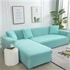 Amsg Copridivano con Penisola Elasticizzato A Sinistra Destra, Copridivano AntiGraffio Gatto Chaise Longue Sofa Cover A Forma di L,Q,XL235~300cm