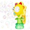 IGUGI Pistola a Bolle per Bambini,Macchina per Bolle di Girasole,Spara di Sapone Automatico,Giocattoli a Sapone con Luce LED,Sparabolle di Sapones Portatile per Feste Compleanno All'aperto Matrimoni