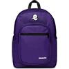Invicta Zaino Scuola JELEK FANTASY, Viola - Doppio Scomparto - Tasca Porta Pc, Tasca Porta Borraccia, Organizer Interno - Zaino Scuola Ragazzi, e Tempo Libero - Eco Material