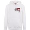 A.C. Milan - Felpa con Cappuccio ftblNRGY, Adulto, Felpa Casual AC Milan, Prodotto Ufficiale, Unisex, Bianco, XXL
