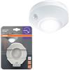 OSRAM NIGHTLUX Plafoniera, bianca, sensore di movimento, IP20, a batteria, 4000 K bianco freddo, ideale per corridoi, scale e interni