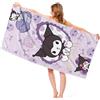 YCVBCY Kuuromi Telo Antisabbia Mare Coperta 59 * 27 pollici Microfibra Telo da Spiaggia Sciugamano Mare Antisabbia e ad Asciugatura Rapida Coperta da Spiaggia per Fitness Sauna Viaggi Sport-A