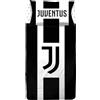 hermet Juventus FC, Lenzuola Letto 1 Piazza e Mezza, Completo Lenzuolo 1 Piazza e Mezza, Bianco Nero, Lenzuolo Sopra, Lenzuolo Con Angoli, Federa, 100% Puro Cotone, Prodotto Ufficiale