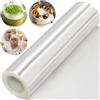Yitobici Lamina per bordi torta, lamina trasparente per torta, rotolo di acetato trasparente, addensante, lamina di acetato, riutilizzabile per torte, mousse al cioccolato, torte, anelli da dessert (5M-20CM)