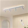 GEADI Plafoniera LED Soffitto 110cm, 58W Plafoniera da Soffitto Bianco | Regolabile con Telecomando, Plafoniere da Soffitto Soggiorno, Plafoniera Lunga per Camera da Letto, Tavolo da Pranzo