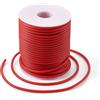 Craftdady Tubo Cavo di Gomma PVC 25m per Braccialetto e Collana - Rosso