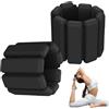 VIQIHEOE Peso del Polso Regolabile, 2 Pezzi Polso Pesi Cavigliera, 2 lb Portatili Fitness Braccialetto Set, Set di Regolabile Peso Della Caviglia, per Esercizio, Camminare, Pilates(Nero)