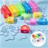 Tasti colorati e Serrature Set Per Bambini Montessori Formazione Logico di