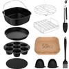 KIQIONE 11 pezzi con accessori Turboblaze COSORI 6L Airfryer XXL 5,5L 6,4L senza BPA COSORI Turbo Tower Pro Smart 10,8L Double Stack friggitrice ad aria calda accessorio per Philips Airfryer XXL, Ninja MAX