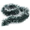 TEKONDA Ghirlanda natalizia da 10 m, per albero di Natale, ghirlanda per scale, Natale, ghirlanda di abete artificiale, per matrimoni, esterni, scale, verde, bianco