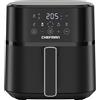 Chefman Friggitrice ad aria Chefman da 5,7l, pasti facili e veloci, friggitrice aria piccola tecnologia Hi-Fry per maggiore croccantezza, comandi 4 preselezioni, cestello lavabile in lavastoviglie - Nero