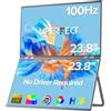 UPERFECT Delta 23.8 100Hz Portable Dual Monitor for Laptop Screen Extender, 1080P HDR 360° Folding Stacked Triple Monitor with Stand & VESA for Laptop Phone Game Console (No Driver Needed)