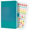 SIGEL J4214 Jolie Agenda settimanale 2024, copertina rigida, 9,5 x 15 cm, 174 pagine, turchese