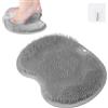 Fefod Tappetino Scrubber Doccia, Piedi Scrubber per Doccia, Massaggiatore Lavaggio del Piede per Doccia con Ventose Antiscivolo, Pad Massaggio Doccia Piede per Peeling, Massaggio Alla Schiena