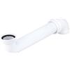 Wirquin 30724278 - Tubo di collegamento per lavello 1 vassoio posteriore salva-spazio, bianco