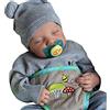 Tianbi Bambole del bambino di Reborn 19 pollici, Bambola del bambino di simulazione, neonato che dorme il bambino, Bambole del bambino di vita reale del silicone, fatti a mano Reborn bambini regali