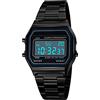 DaMohony Orologio digitale da uomo, cinturino in acciaio inox, orologio sportivo digitale, impermeabile elettronico, orologio casual con retroilluminazione EL, Nero , Bracciale