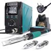 YIHUA 939D+ IV 300W Saldatore a Stagno Pesante Per Vetro Colorato,Stazione Saldante Regolabile Alla Temperatura Con Saldatore Rimovibile,3 Punte Di Saldatura,3 Canali Pre-impostati,ESD-sicuro(EU Plug)
