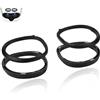Geekria VR Glasses Spacer Compatible with Meta Quest 3S Lens, Magnetic Frame Glasses Lens Insert, Lens Protector Anti-Scratch Ring, Prevent Scratchs Between Glasses and VR Lens (Black)