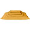 SaRani Set Completo Lenzuola Cotone Sopra Sotto Federe Matrimoniale Singolo Tinta Unita (Giallo Ocra, 1 piazza, Singolo)