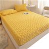 ELYSYSRL Coprimaterasso Matrimoniale 180x200 Copri Proteggi Materasso Topper Singolo/Una Piazza e Mezza Fodera Materasso Morbida 90x200 Confortevole Lenzuolo Lavabile (solo 1 lenzuolo)(Yellow,90x200cm)
