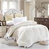 FHQGZT Bedding Invernale Piumone Caldissimo Piumino In Piuma .Oca Di Altissima Qualità, Extra-Leggero,Matrimoniale, Fodera In Puro Cotone (White,150 * 200 cm-1.5kg)