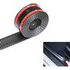 BoYeeBo Universale Fibra di Carbonio Protezione per Porte d'ingresso dell'auto, Adesivo Autoadesivo sul davanzale della portiera dell'auto per Camion SUV Auto (Nero, 3×250 cm / 1,2×98,4 Pollici)