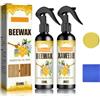 Rakiuty Cera D'api Spray Naturale Micromolecolare, Natural Micro-Molecularized Beeswax Spray, Floor Cleaner Beeswax, Lucidante Per Mobili, Legno, Pavimenti, Cura Mobili, 2 Pezzi