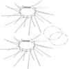 Smartpeas 2X Repellente Per Faine/Protezione Contro Faine Per Pluviali - Mantieni Faine Lontane +Più: Filo Spinato
