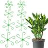 ADLUH Supporto per piante perenni, 8 pezzi, supporto per piante rotonde, per piante e piante Monstera, supporto per piante e alocasia, anello per piante, ortensie, pomodori