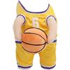 Generico Costume Da Basket Per Cani Con Palla, Costume Da Basket Per Cani, Costumi Di Halloween Per Cani, Vestiti Da Basket Per Cani, Costume Di Halloween Da Basket Per Cani Di Taglia Piccola E Media